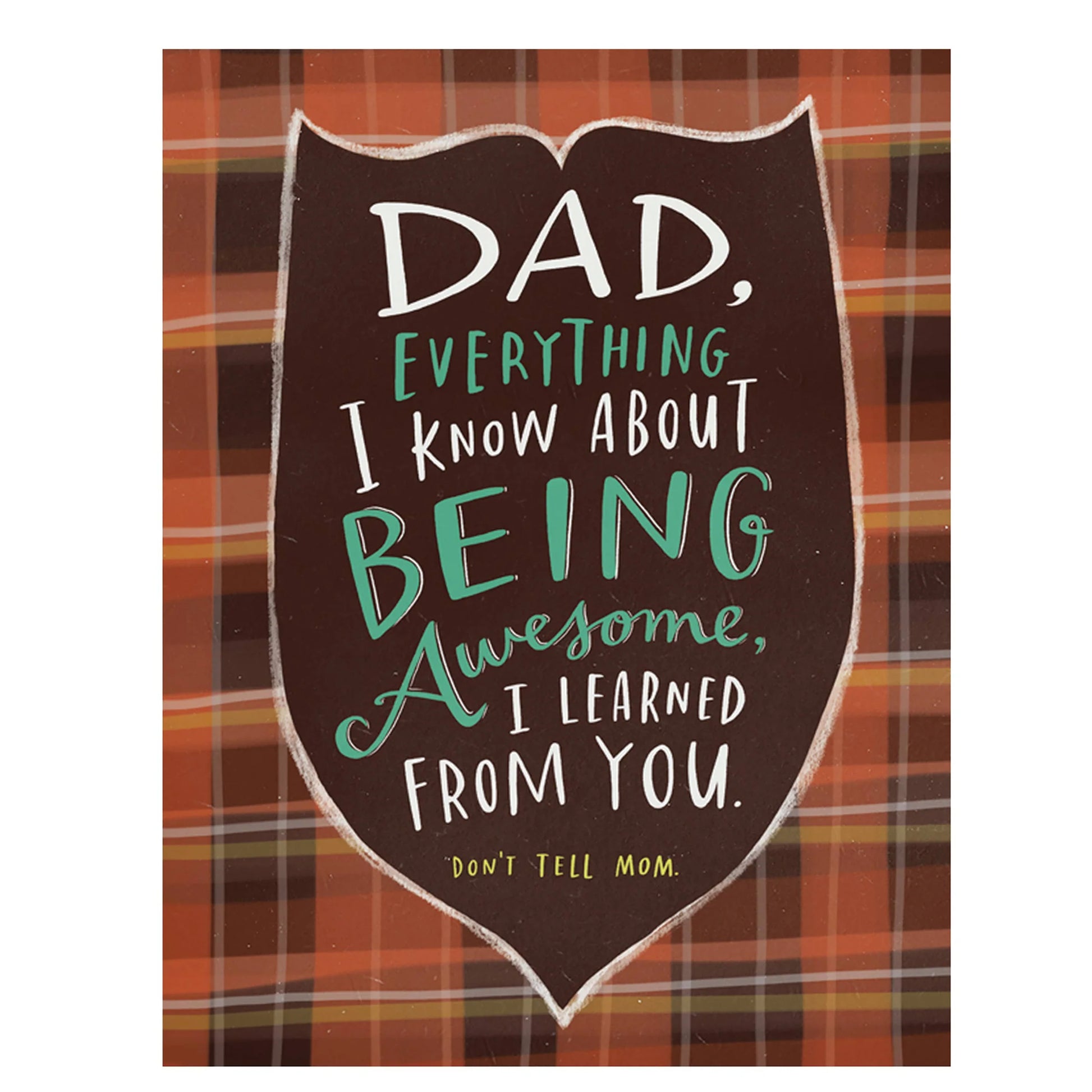Dad Everything I Know About Being Awesome I Learned From You Don't Tell Mom Greeting Card