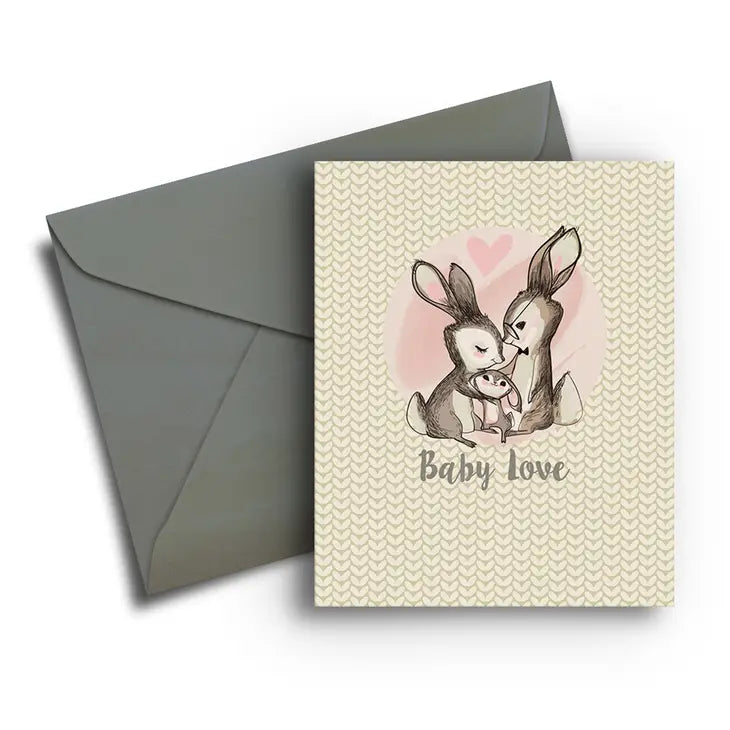 Little Bunnies Baby Card