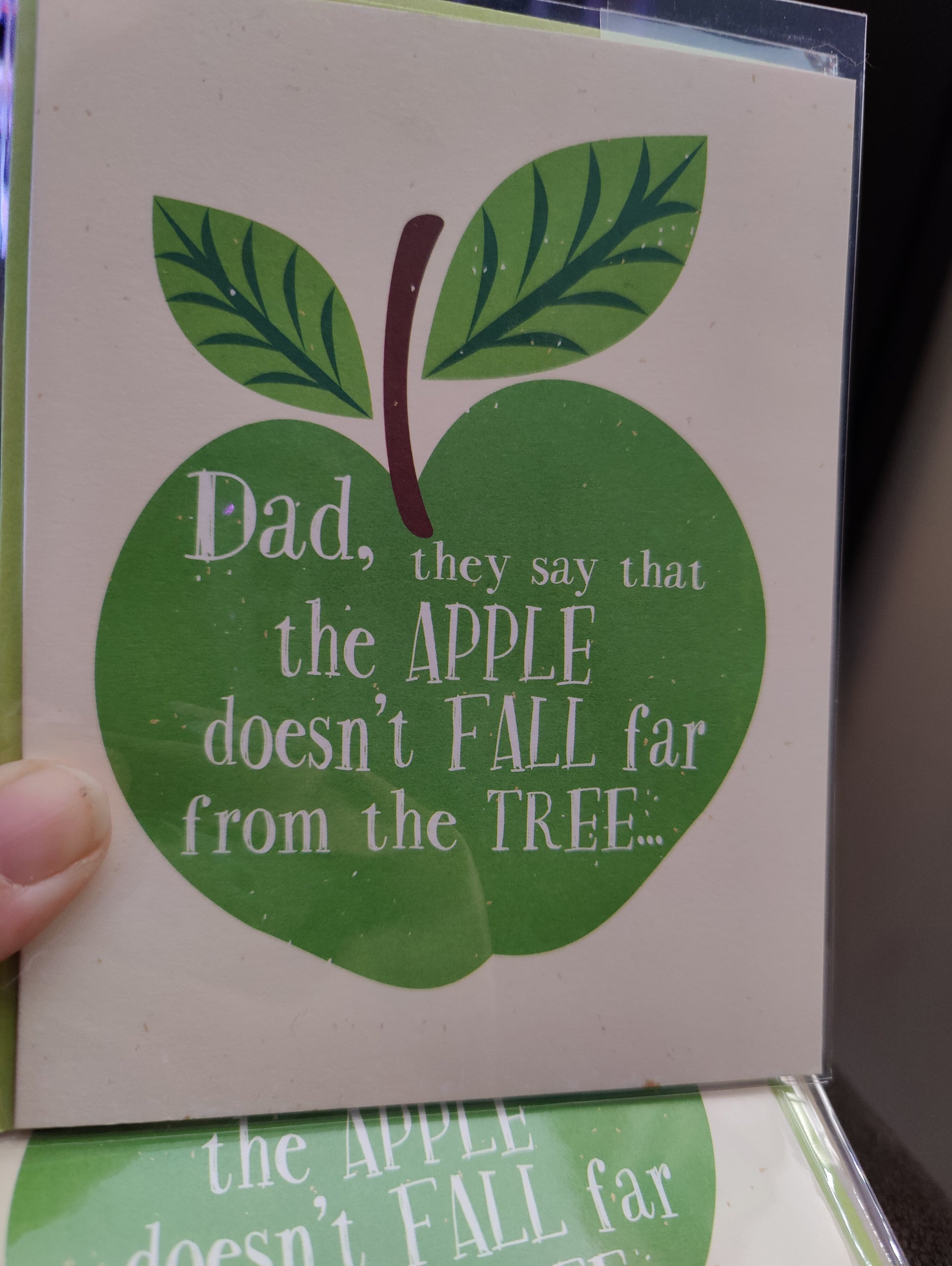 Dad Apple Doesn't Fall Far From the Tree Greeting Card