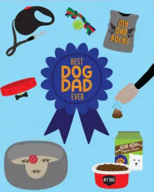 Best Dog Dad Ever Greeting Card