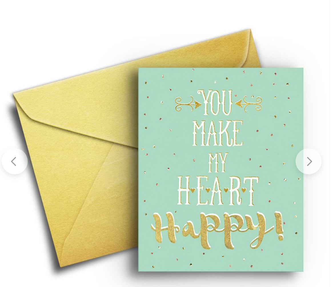 You Make My Heart Happy Anniversary Card