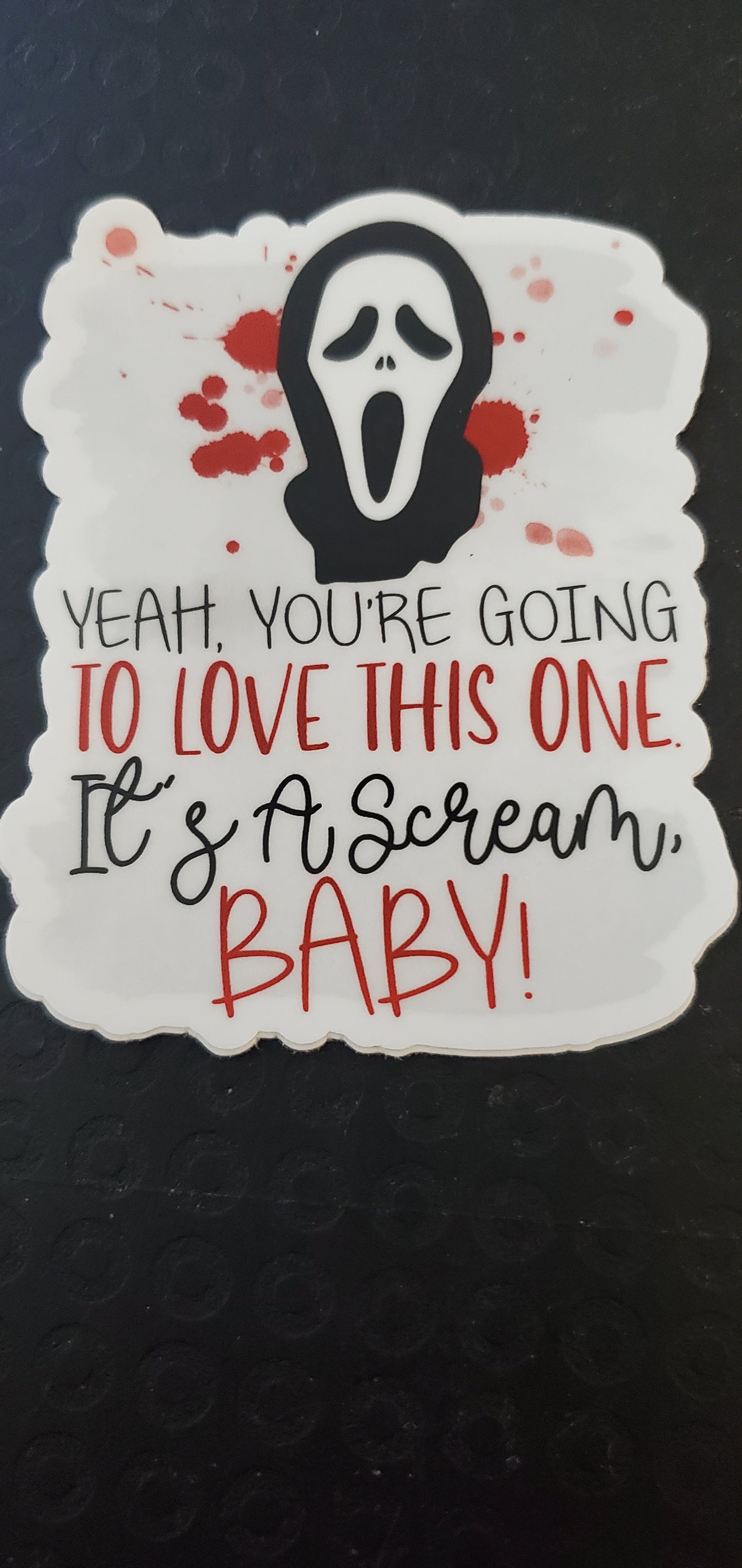 Ghostface Scream Sticker