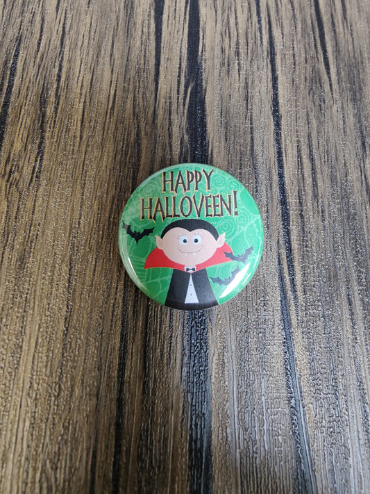 Happy Halloveen! Button