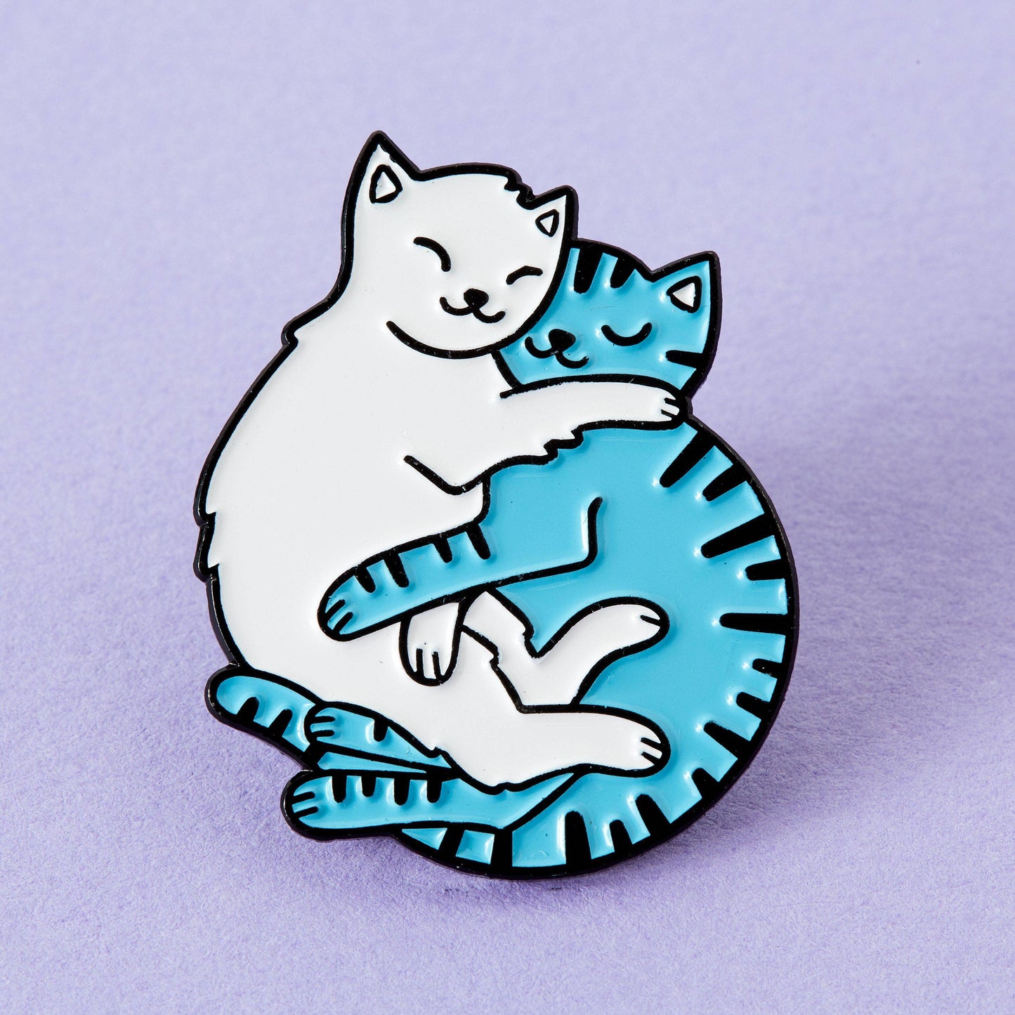 Cuddling Cats Soft Enamel Pin