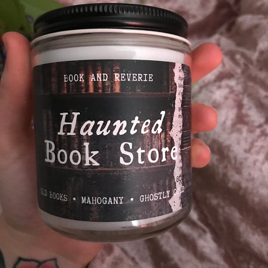 Haunted Book Store Candle